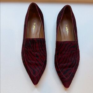 Phillip Lim zebra print loafer